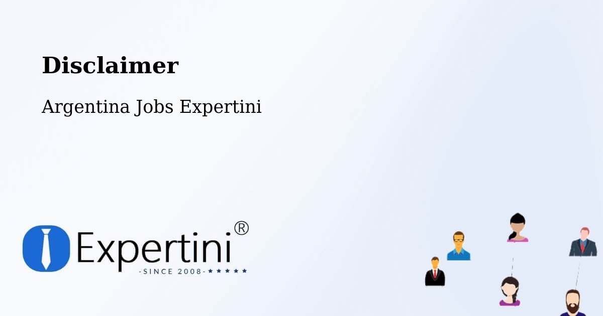 Disclaimer – Maciá - Argentina Jobs Expertini