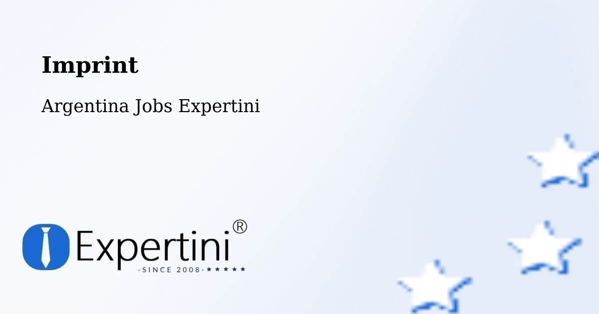 Imprint – Maciá - Argentina Jobs Expertini